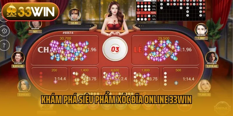 Khám phá siêu phẩm xóc đĩa online 33win