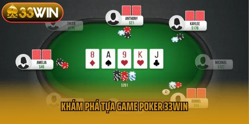 Khám phá tựa game poker 33win