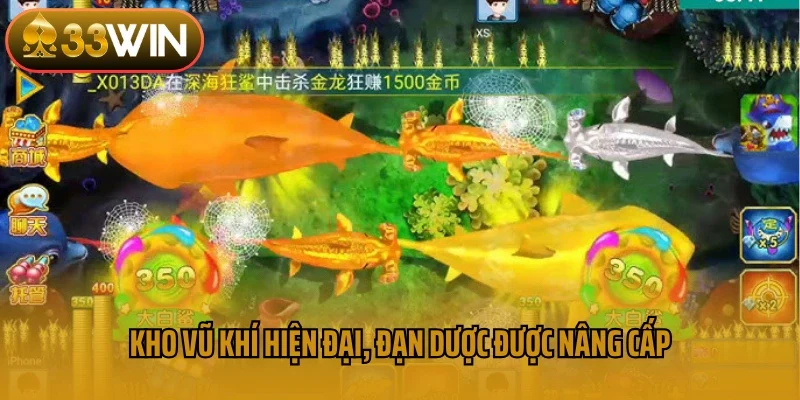 Kho vũ khí hiện đại, đạn dược được nâng cấp